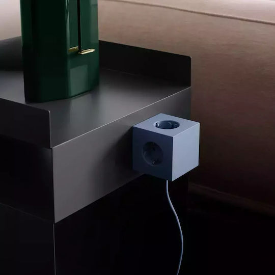 AVOLT PowerCube 3 Позиции с USB-C и Кабел 3м Син