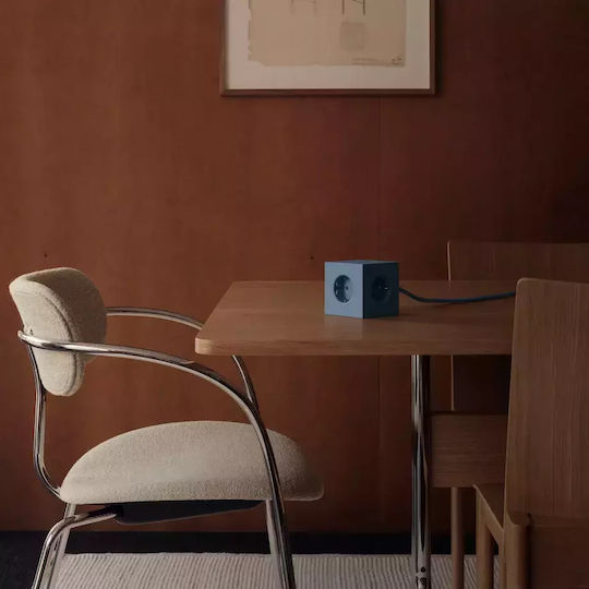 AVOLT PowerCube 3 Позиции с USB-C и Кабел 3м Син