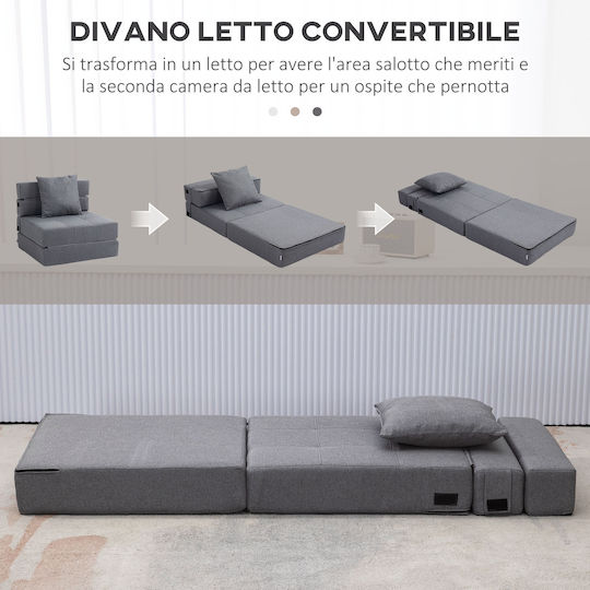 Vielseitiger Sitzsack Pouf Dunkelgrau 70x70x61cm