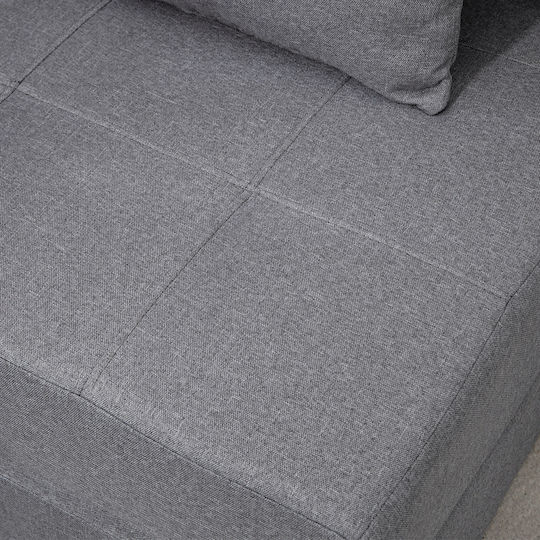 Vielseitiger Sitzsack Pouf Dunkelgrau 70x70x61cm