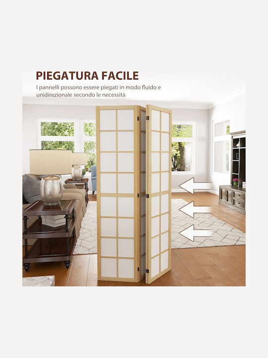 HomCom Decorative Room Divider made of Canvas 160x170cm
