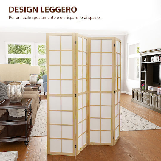HomCom Decorative Room Divider made of Canvas 160x170cm