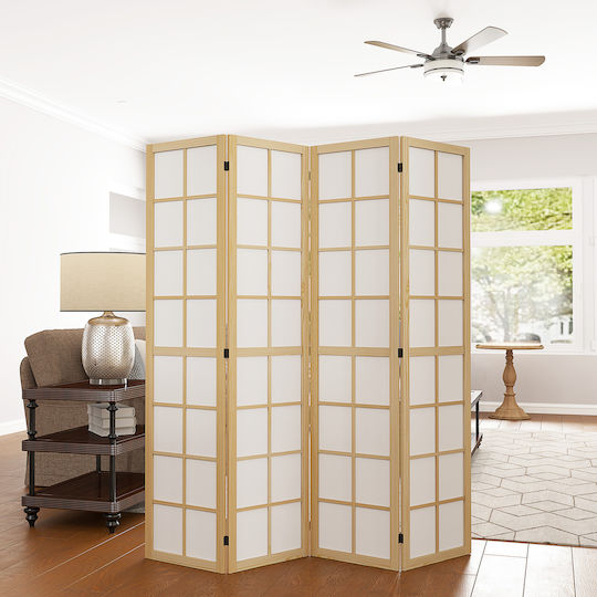 HomCom Decorative Room Divider made of Canvas 160x170cm