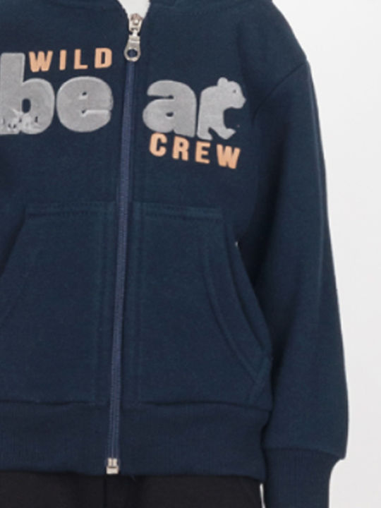 Joyce Kinder-Sweatshirtjacke Bear Dunkelblau