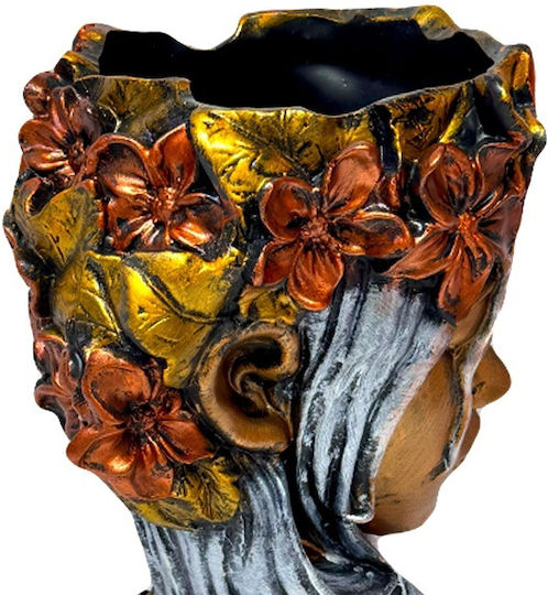 Velve Βάζο Κεραμικό Γκρι 33x18xΥ33cm