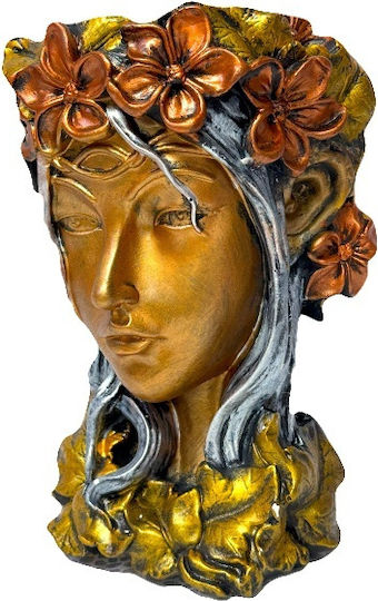 Velve Vază Decorativă Ceramică Gri 18x18xÎnălțime 33cm