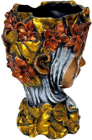 Velve Vază Decorativă Ceramică Gri 18x18xÎnălțime 33cm