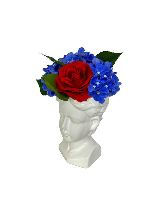 Velve Διακοσμητικό Βάζο Keramik Blau 14x14cm 1Stück