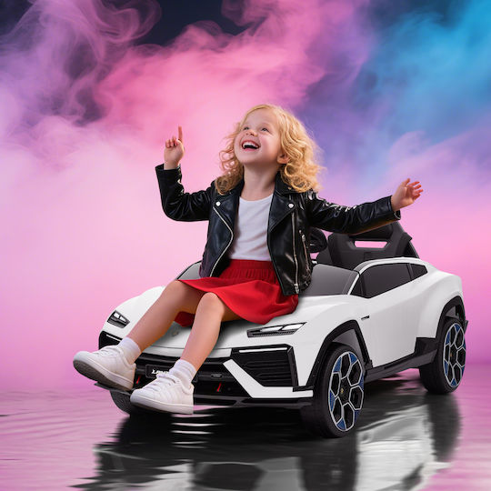 Lamborghini Einsitzer Mit Fernbedienung Inspiriert 12 Volt Weiß