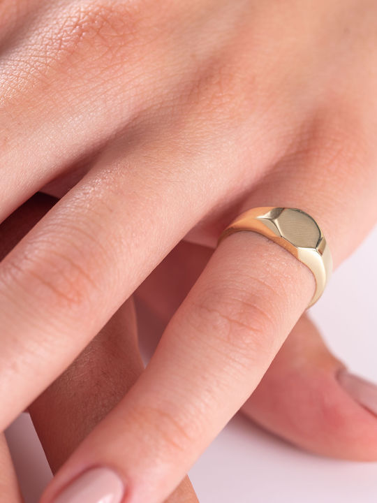 Lunaorocreations Damen Chevalier Ring 14k Gelb Gold