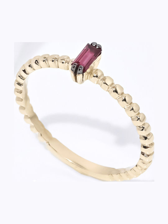 Lunaorocreations Women's Ruby Yellow Gold Ring