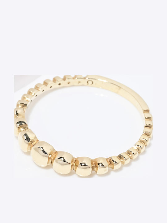 Lunaorocreations Damenring Mit Perlen Gelbvergoldet 14k