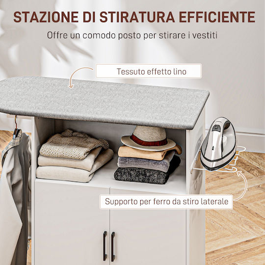 HomCom HomCom Steam Ironing Board 125x43.5x102.5cm