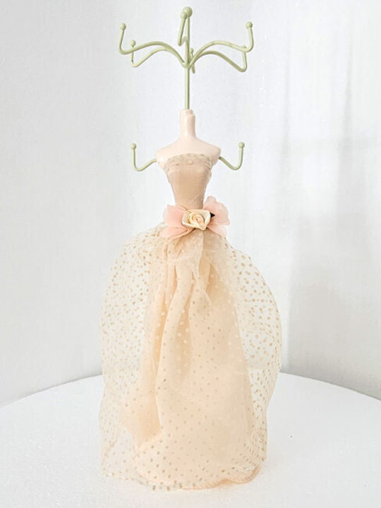Velve Beige Jewellery Box Stand