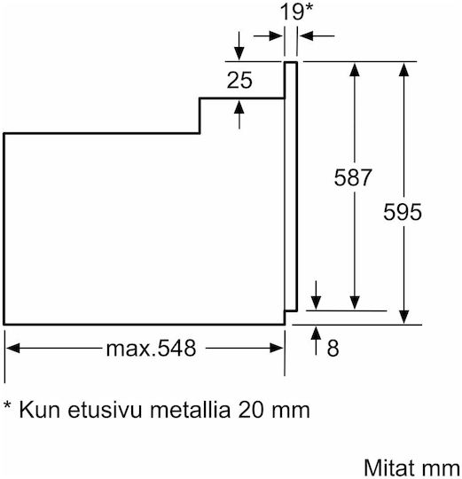 Bosch Einbauofen 66Es B59.4cm.