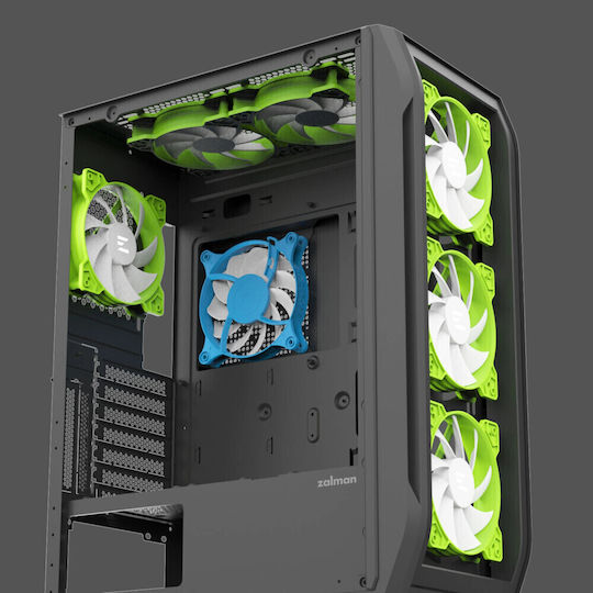 Zalman N7 PLUS V2 Gaming Midi Tower Κουτί Υπολογιστή με Πλαϊνό Παράθυρο Μαύρο