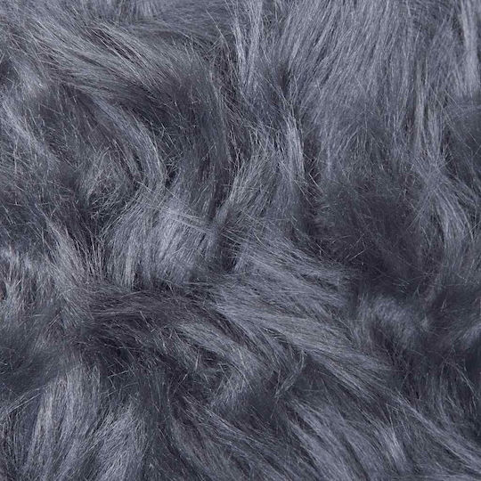 vidaXL Tafalla Kaminteppich Läufer Leder Anthrazit 80x200 cm