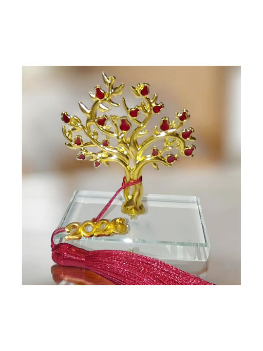 ShuShu de birou Amulet Βrad mic Transparent din Cristal 2026 8x8cm 1buc