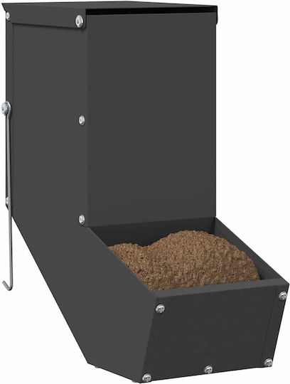 vidaXL of hamsters Metal Feeder for Rabbits with Capacity 1kg 12.5x26x28.5cm.