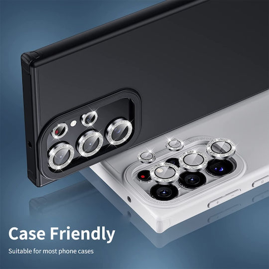 Camera Protection Tempered Glass Black for the Samsung Galaxy S25 Ultra 5G