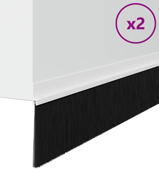 vidaXL Zugluftstopper Tür in Weiß Farbe 1mx9.5cm