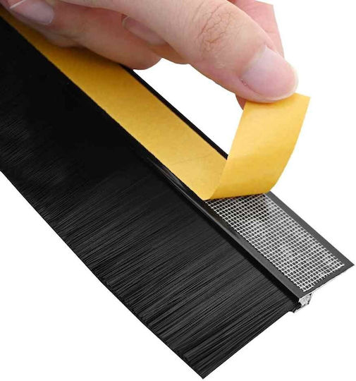 vidaXL Zugluftstopper Tür in Schwarz Farbe 1mx4.5cm
