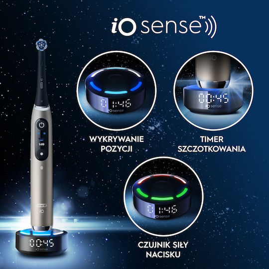 Oral-B Io 10 Water Flosser with Pressure Sensor and Travel Case Gold