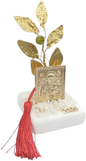 Kalliopi Silver Olive Branch Made of Stone