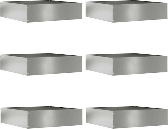 vidaXL Μεταλλική Μπορντούρα Κήπου 50x50cm 6τμχ vidaXL Μεταλλική Μπορντούρα Κήπου 50x50cm 6τμχ