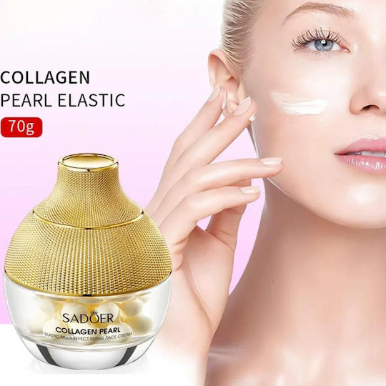 Sadoer Pearl Collagen Cremă Hidratantă și Anti-Îmbătrânire de Față cu Acid Hialuronic și Colagen 70gr