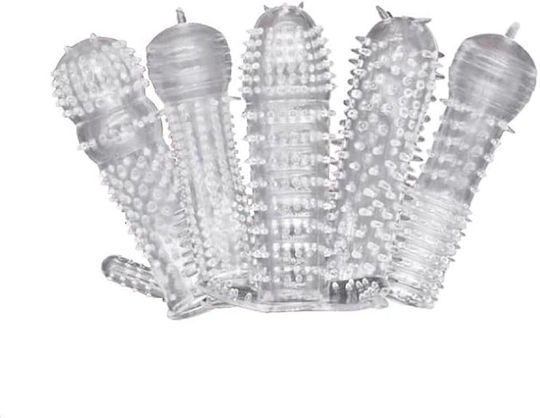 Smd Guardian X Penis Sleeve Ribbed Patterns Set 5 Ανάγλυφες Θήκες Ενίσχυσης Πέους Διάφορα Σχήματα Σετ 5 Τμχ