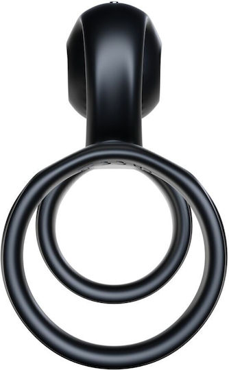 Snail Vibe Jovi Couples Cock Ring Remote Control Black