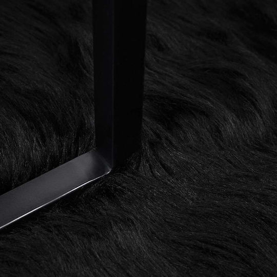 vidaXL Kamin Leder Black vidaXL Kamin Leder Black