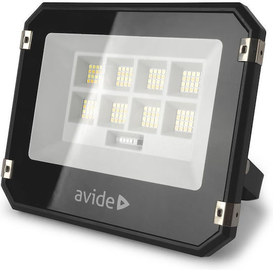 Avide Solar LED Floodlight 50W Warm to Cool White with Remote Control