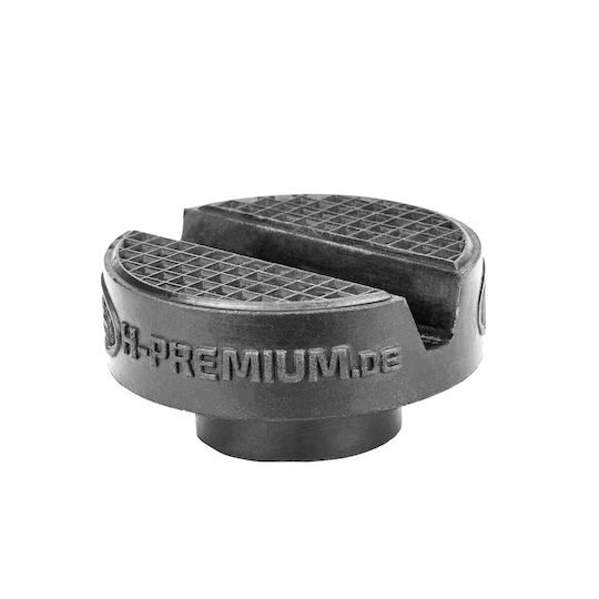 Heyner Cric Foarfecă Șa Rotundă 2.0 T Cric Cu Clichet Bază Extra Mare Buton Rotativ Practic Include Geantă + Cheie Tubulară 17mm + Pad De Cauciuc Înlocuibil 360° Tüv & Gs