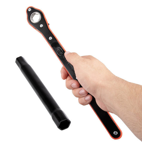 Heyner Scissor Jack Extra Large Base Ratchet 1.5 T Including 17mm Socket Bag 360° Replaceable Rotatable Rubber Pad Slot Tüv & Gs