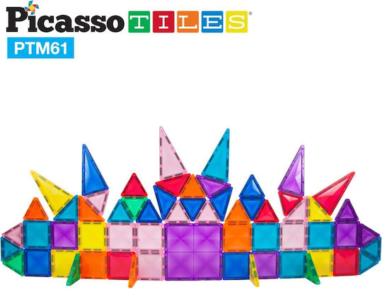 PicassoTiles Μαγνητικό Παιχνίδι Κατασκευών για Παιδιά 3+ Ετών