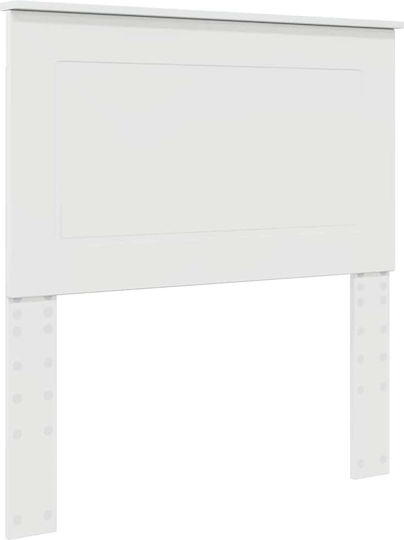 vidaXL Hölzernes Kopfstütze für Betten Hochglanz Weiß 90x100cm