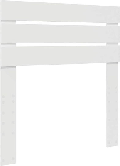 vidaXL Wooden Bed Headboard White 80x100cm