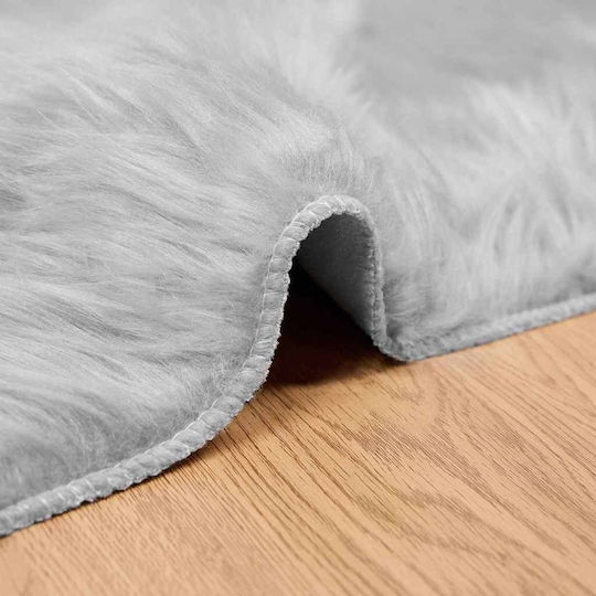 vidaXL Χαλί Τζακιού Διάδρομος Γκρι 80x150cm