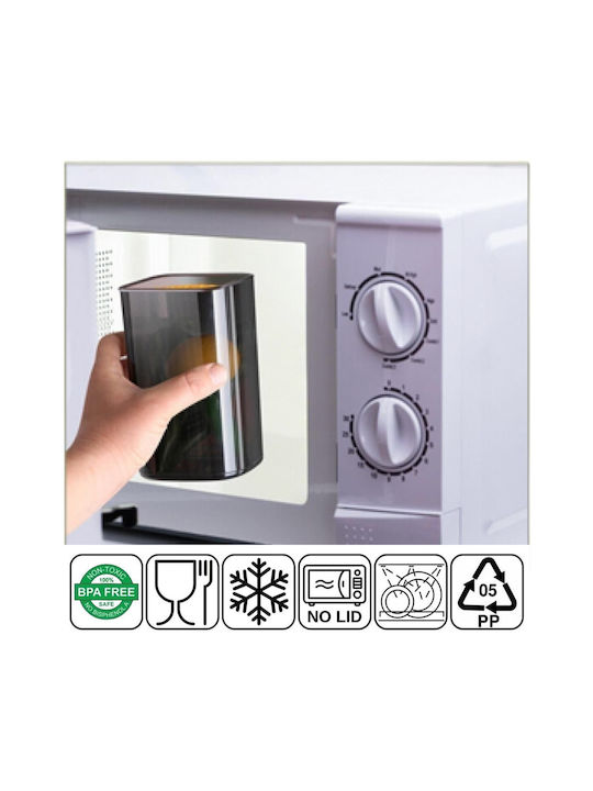 Set 12 Stück Allgemeine Verwendung Glas Grau 1200ml