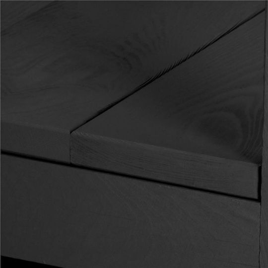 Lernturm aus Holz Schwarz