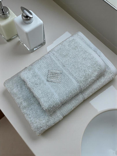 Linea Home Face Towel Gray 2 Pieces Weight 500gsm