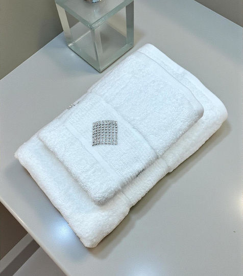 Linea Home Set of Towels 2 pcs White Weight 500gsm
