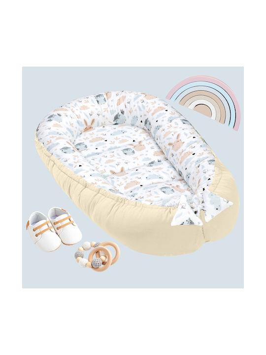 Kidizi Baby Nestkissen Beige 50x90cm