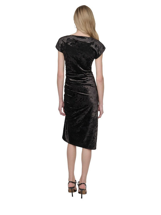 Abendkleid Samt Schwarz