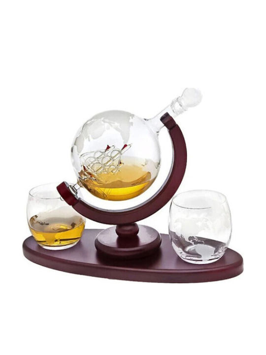 Velve Sticlă Carafă de Servire cu Dop și Pahare 850ml 1buc