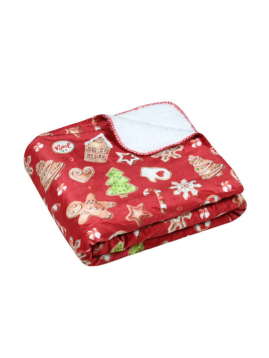 S-f Hohoho Blanket Fleece Couch 130x160cm Multicolored