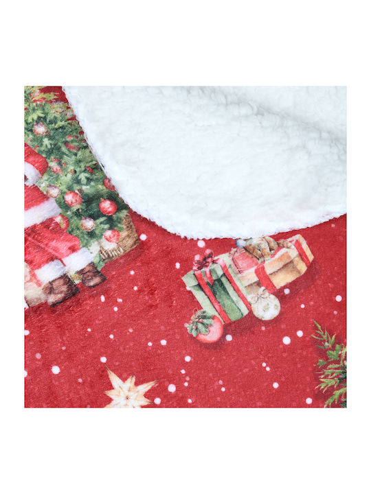 S-f Noel Σετ Κουβέρτα Fleece Καναπέ 130x160εκ. Rouge