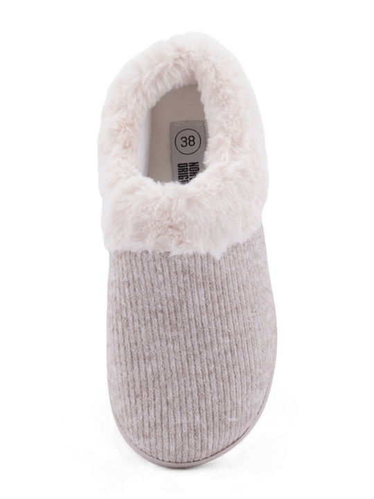Winter Women's Slippers Beige